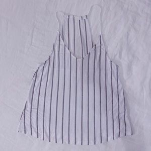 Mango Striped Racer Tank Top